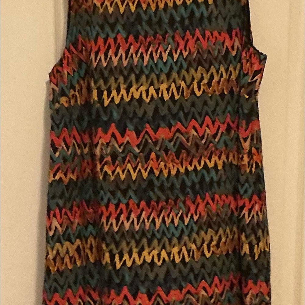 Kensie Multicolor XL Zigzag Dress
